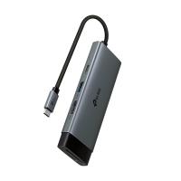 TP-LINK UH7021C TYPE-C 7 Port Portatif Hub 1×USB-C, 1×HDMI 4K 60Hz, 1×USB-C PD 100W, 1×SD 200MB/s, 3 × USB-A 5Gbps